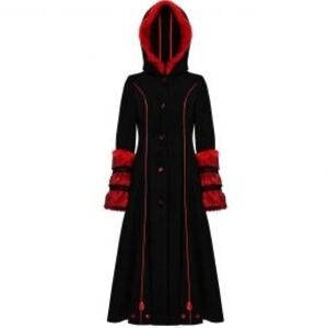 Pyon Pyon By Punk Rave Black Coat with Hood